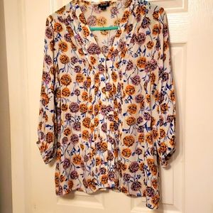 a.n.a. floral blouse